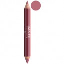 Crayon duo contour des lèvres et gloss N°2 SANTE 4 g crayon bois à 2 mines, natural look