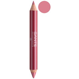 Crayon duo contour des lèvres et gloss N°3 SANTE 4 g crayon bois à 2 mines, glamourous look