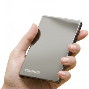 Toshiba StorE Steel - Hard drive - 120 GB - external - 1.8 "- Hi-Speed ​​USB / eSATA - Titanium