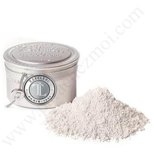 T LECLERC Poudre libre BLANCHE  - Boîtier retro argent de 35 g