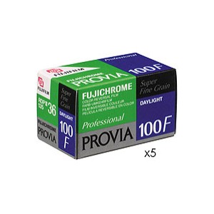 Fujifilm - Provia 100 F - Pellicule Photo Inversible Couleur - Format 135 - Propack 5 films 36 poses, 100 ASA (14981733)