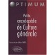 Petite Encyclopedie De Culture Generale - Chabot