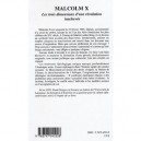 Malcom X , Les Trois Dimensions D'une Revolution Inachevee - Frank Steiger
