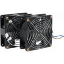 Dexlan - Kit 2 ventilateurs 120 X 120 pour baie réseau