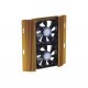 Dexlan - Système à deux ventilateurs pour disque dur - Ventirad disque dur extra fin en aluminium Refroidisseur de disque dur
