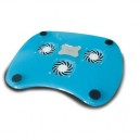 Elypse - Système de refroidissement pour PC portable - Hub USB 2 ports - 3 Ventilateurs - Bleu