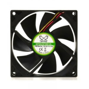 Scythe Fan 80 mm - 040 CFM - 32 dB - Flow Kama 2-2900 RPM - SP0825FDB12H Fan Case Cooling