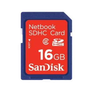 SanDisk - SDHC Memory Card for Notebook - 16 GB (SDSDNT016GE11)