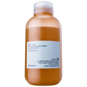Davines SU / Wash Hair and regenerating the body after Wash Sun