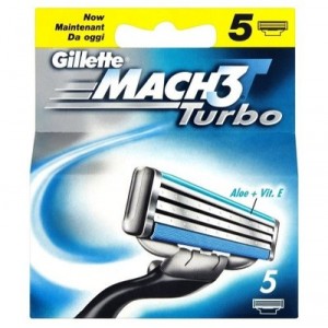 Gillette Mach3 Turbo Blades 5 pack