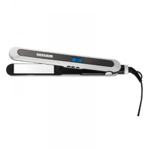 Severin 6859 Hair straightener 50 W Display Digital Thermostat Ceramic Black / Silver