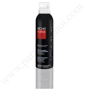 Vichy HOMME Gel de Rasage Anti Irritations Peaux Sensibles Aérosol de