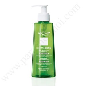 Vichy NORMADERM deep cleansing gel pump bottle of clear skin