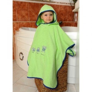 Poncho Bath Hippo, 120 x 75 cm