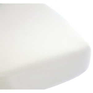 Baby Sun Nursery - MU11 140 - Drap Housse - Jersey Extensible - 100% Coton - Blanc - 40 x 80 cm