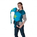 Bykay - 30030M - Echarpe - Petrol/Turquoise/ Etoile Verte Pomme - Taille M