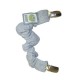 Bykay - 90407 - Attache Doudou/ Attache Sucette - Gris Mêle