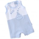 Cambrass - 21992 - Grenouillère - bébé garçon - bleu v35 - 6 mois (68 cm)