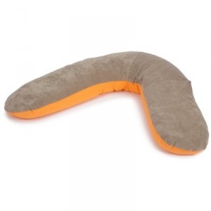 Candide - 202750 - Coussin de Maternité - Déhoussable - Roudoudou Rococo - Bicolore Chocolat / Orange