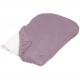 Lot de 2 housses éponge pour matelas à langer - Violine / Ecru