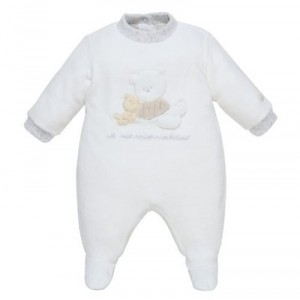 Chicco - 023205 - Trousse - Dors Bien + Bavoir + Chapeau - T 56 cm - 3 mois - Unisexe - Blanc
