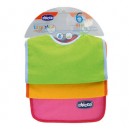 Chicco - 63002000000 - ensemble de 3 Bavoirs Eponge