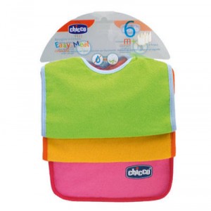 Chicco - 63002000000 - ensemble de 3 Bavoirs Eponge