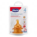 Chicco - 81623000000 - Tétine Physiologique - Flux Variable - Caoutchouc - - x 2 Pièces