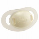 Chicco - 853000000 - Sucette Physio caoutchouc  Crème x1 0% BPA - 4 mois+
