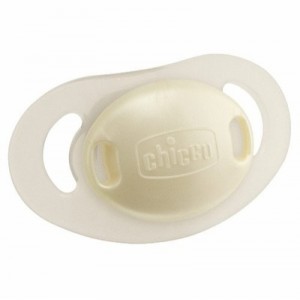 Chicco - 853000000 - Sucette Physio caoutchouc  Crème x1 0% BPA - 4 mois+
