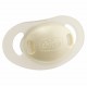 Chicco - 853000000 - Sucette Physio caoutchouc  Crème x1 0% BPA - 4 mois+