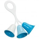 Hochet Tulipe, bleu clair
