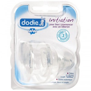 Dodie  - K807288  - Initiation -  Vitesse 2 Silicone Taille Nourrisson X 2 - 0-7 mois