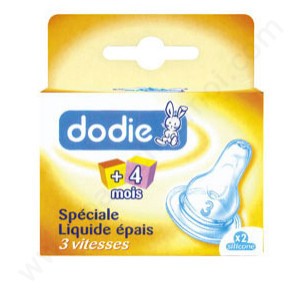 DODIE TETINE 2ème AGE Silicone spéciale liquide épais 3 vitesses