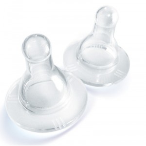 Freekidds - 16005 - 2 Tétines Anallergiques Silicone - Col Standard - Debit variable - 4 mois +