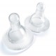 Freekidds - 16005 - 2 Tétines Anallergiques Silicone - Col Standard - Debit variable - 4 mois +