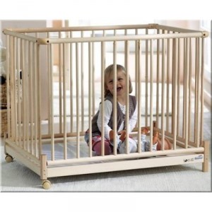 Geuther - 2232NA97 - Parc Pliable - Euro-Parc - Modèle Bois Naturel - 73 x 102 cm