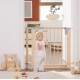 Geuther - 2742NA - Barrière - Easylock Naturel - Moyen Modèle - 76.5 - 85 cm