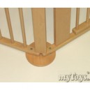 Geuther - 2767NA - Barriere à Configurer - Bois - Elément Coin avec Pied