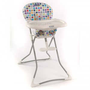 Chaise Haute TEA TIME , ultra compacte - Pop Art
