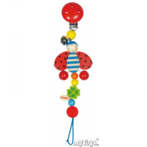 Accroche tétine coccinelle