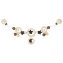 Heimess - 733720 - Hochet - Chaîne de Poussette avec Clips - Lunes et Etoiles