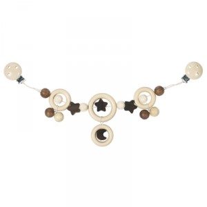 Heimess - 733720 - Hochet - Chaîne de Poussette avec Clips - Lunes et Etoiles