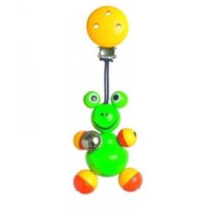 Heimess - 737 520 - Rattle - Clip with Toy - Frog