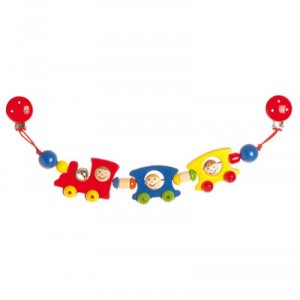Heimess - 762570 - Hochet - Chaîne de Poussette avec Clips - Train