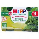Hipp 2 Petits Pots Brocolis/P.de terre Bio