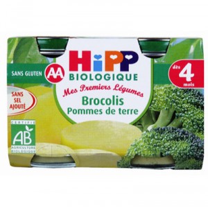 Hipp 2 Petits Pots Brocolis/P.de terre Bio