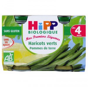 Hipp 2 Petits Pots Haricots verts/P.de terre