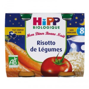 2 Small Pots Hipp Vegetable Risotto Bio