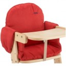 Herlag 05066-616 - Réducteur de siège en micro-fibres - Rouge - Siège en bois non livré (Import Allemagne)